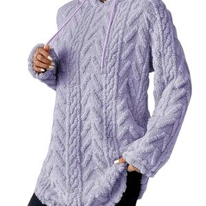 Cozy Lavender Fleece Hoodie
